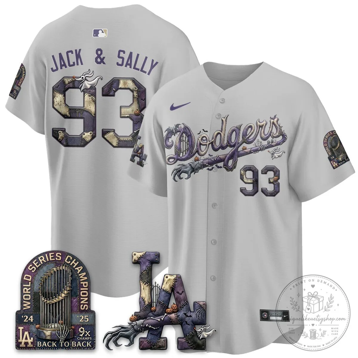 Los Angeles Dodgers Shohei Ohtani Halloween Nightmare Edition Baseball Jersey 89 Los Angeles Dodgers Shohei Ohtani Halloween Nightmare Edition Baseball Jersey