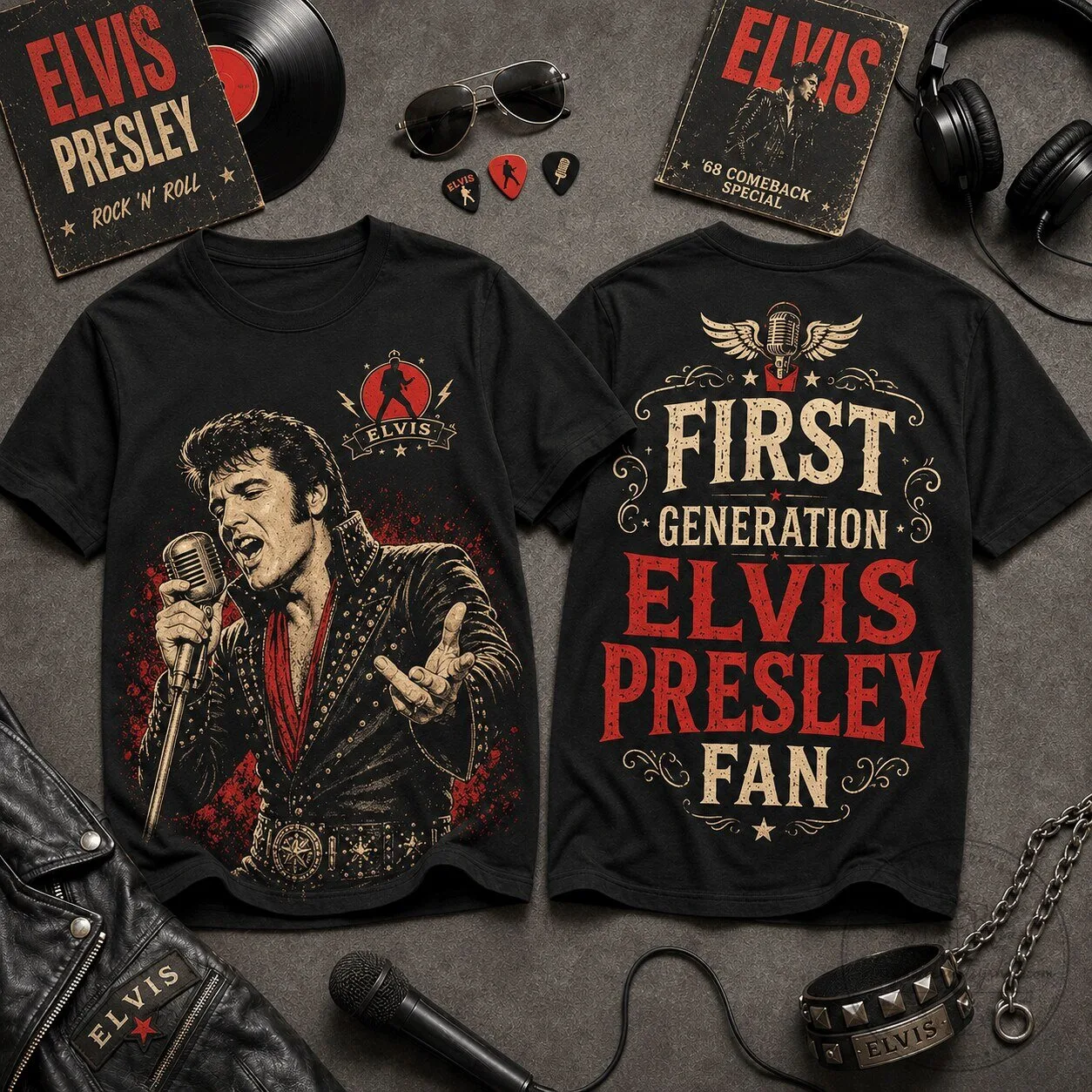 Elvis Presley First Generation Fan Music T-Shirt