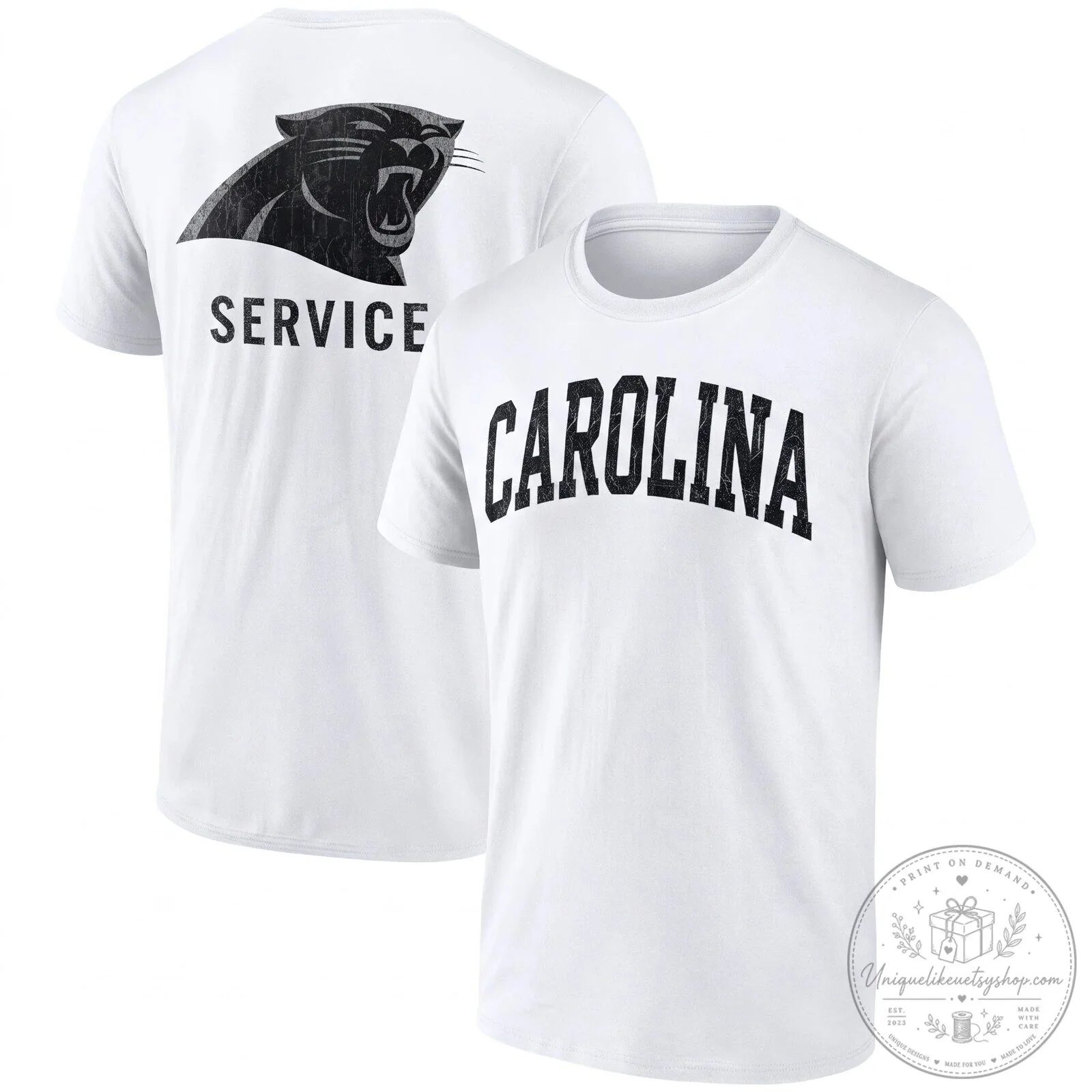 Carolina Panthers Salute To Service Distressed Logo Black T-Shirt 10 Carolina Panthers Salute To Service Distressed Logo Black T-Shirt