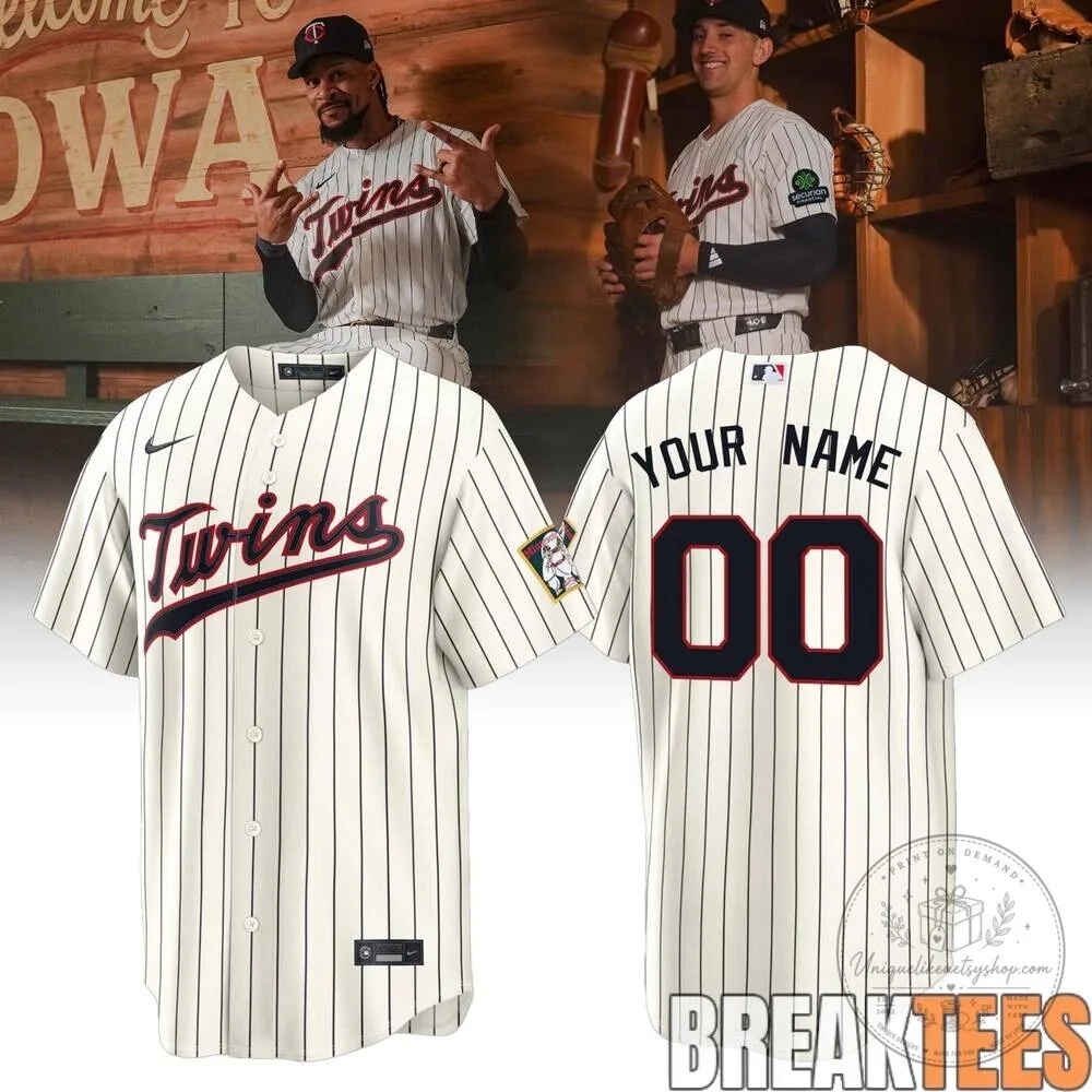Minnesota Twins 2026 Field of Dreams Stadium Pinstripe Baseball Jersey