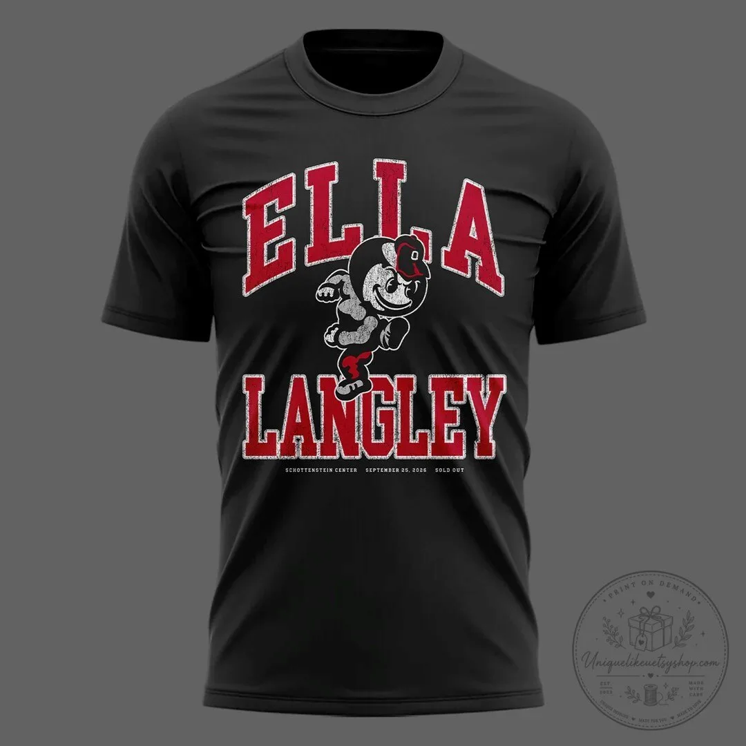 Ella Langley Choosin' Columbus Concert Black Adult Cotton T-Shirt 5 Ella Langley Choosin