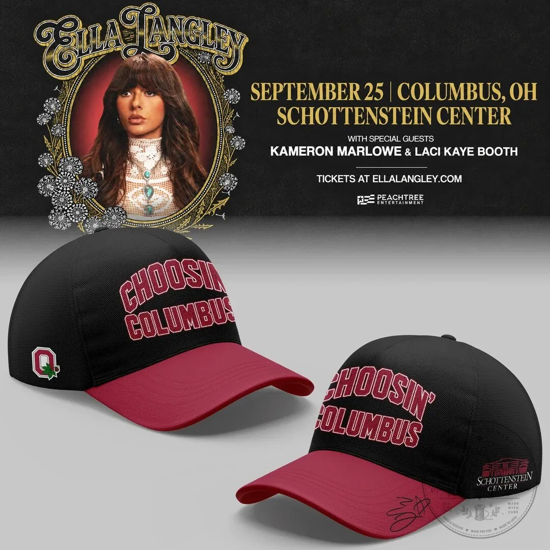 Ella Langley Choosin' Columbus Concert Black Adult Cotton T-Shirt 7 Ella Langley Choosin