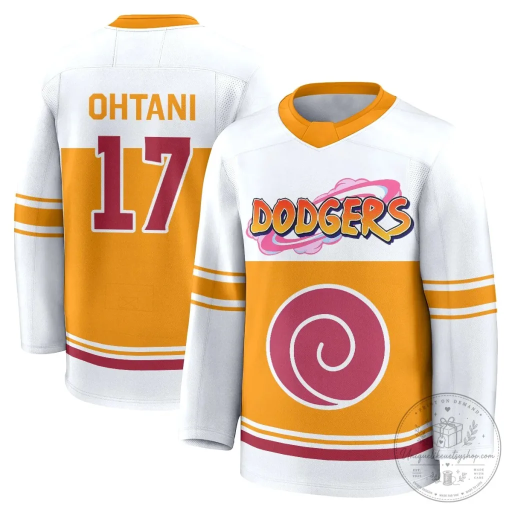 Los Angeles Dodgers Shohei Ohtani Naruto Edition Hockey Jersey Los Angeles Dodgers Shohei Ohtani Naruto Edition Hockey Jersey