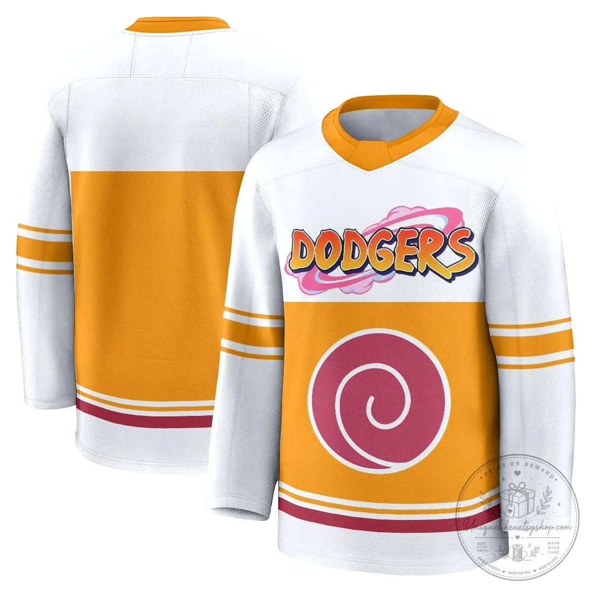 Los Angeles Dodgers Shohei Ohtani Naruto Edition Hockey Jersey 47 Los Angeles Dodgers Shohei Ohtani Naruto Edition Hockey Jersey