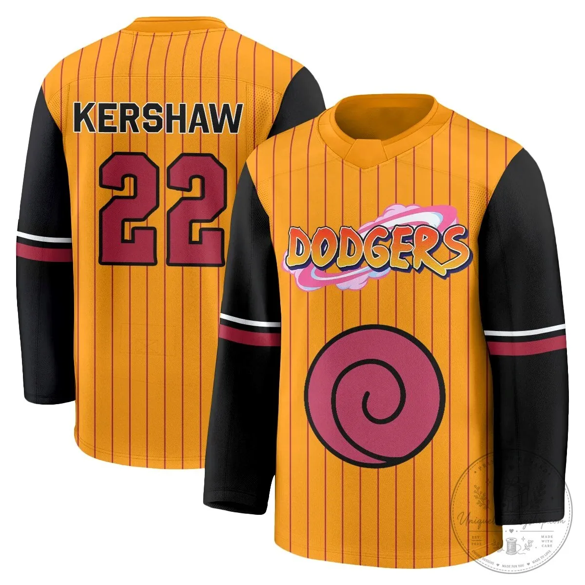 Los Angeles Dodgers Shohei Ohtani Naruto Edition Hockey Jersey 71 Los Angeles Dodgers Shohei Ohtani Naruto Edition Hockey Jersey