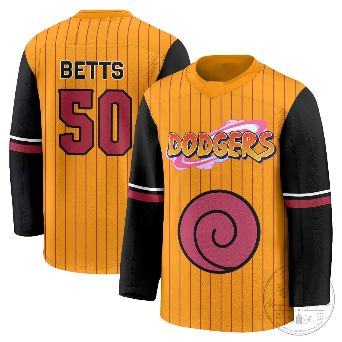 Los Angeles Dodgers Shohei Ohtani Naruto Edition Hockey Jersey 72 Los Angeles Dodgers Shohei Ohtani Naruto Edition Hockey Jersey