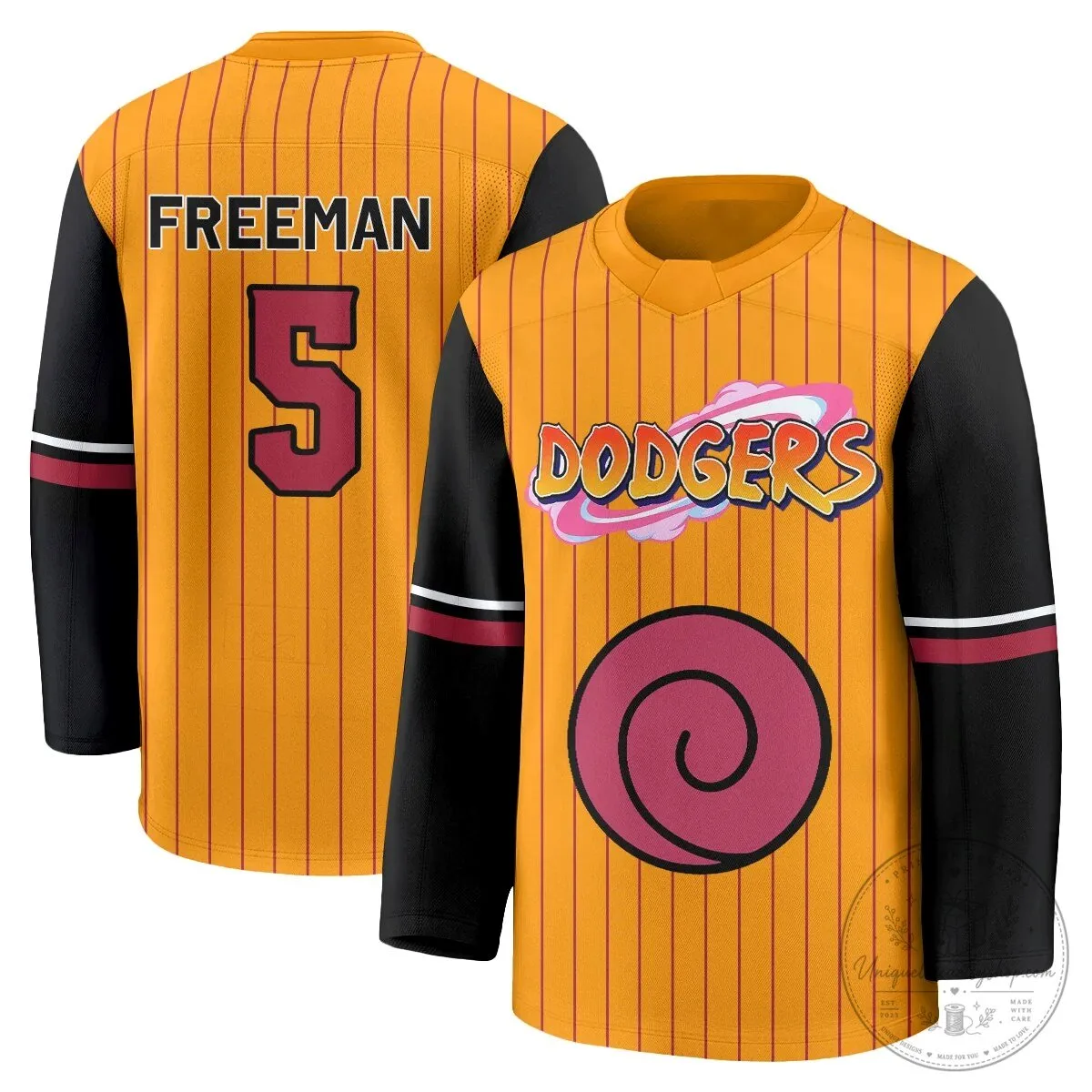 Los Angeles Dodgers Shohei Ohtani Naruto Edition Hockey Jersey 74 Los Angeles Dodgers Shohei Ohtani Naruto Edition Hockey Jersey