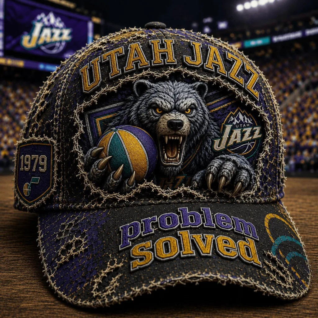 Utah Jazz Basketball Team Vintage Embroidered Baseball Cap Hat Utah Jazz Basketball Team Vintage Embroidered Baseball Cap Hat