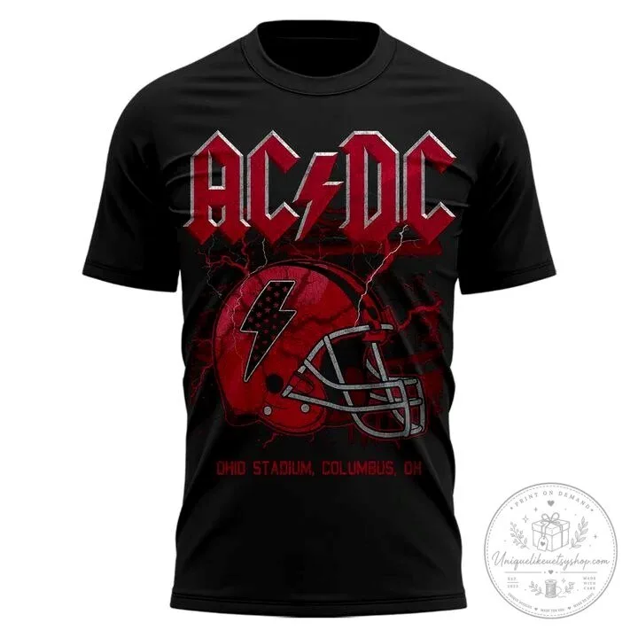 Ohio State Football AC/DC Power Up Tour Columbus Black T-Shirt 4 Ohio State Football AC/DC Power Up Tour Columbus Black T-Shirt