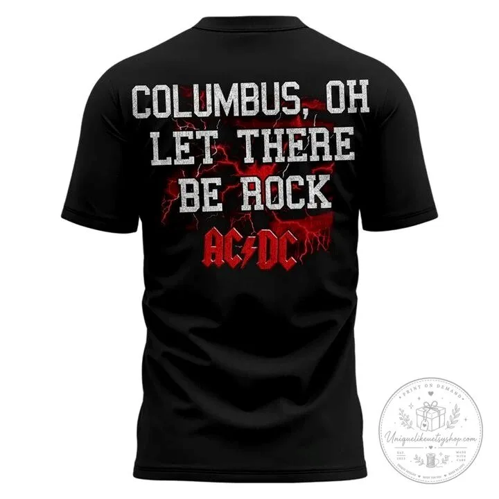 Ohio State Football AC/DC Power Up Tour Columbus Black T-Shirt 5 Ohio State Football AC/DC Power Up Tour Columbus Black T-Shirt
