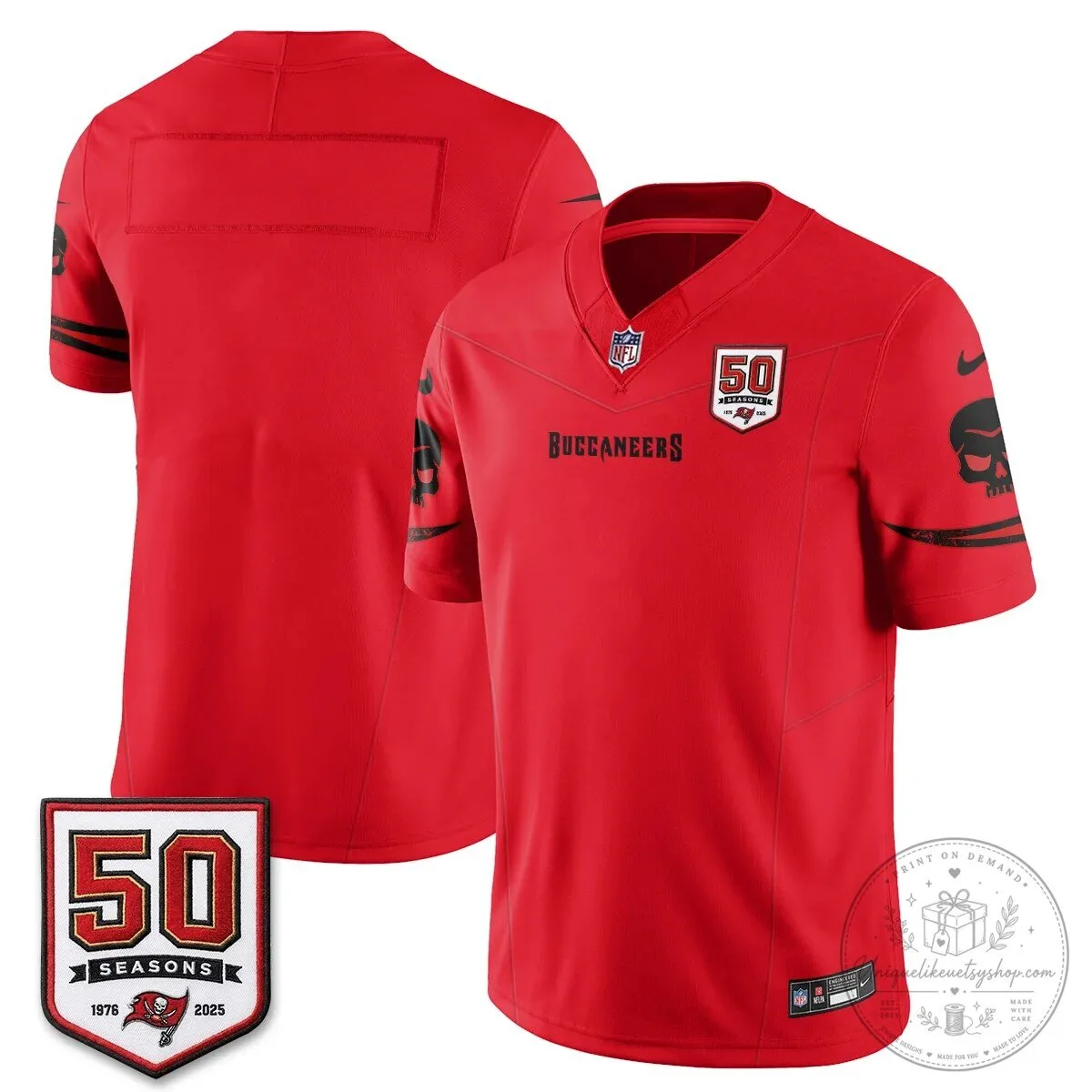 Tampa Bay Buccaneers Baker Mayfield Black 50 Seasons Edition Vapor Football Jersey 62 Tampa Bay Buccaneers Baker Mayfield Black 50 Seasons Edition Vapor Football Jersey