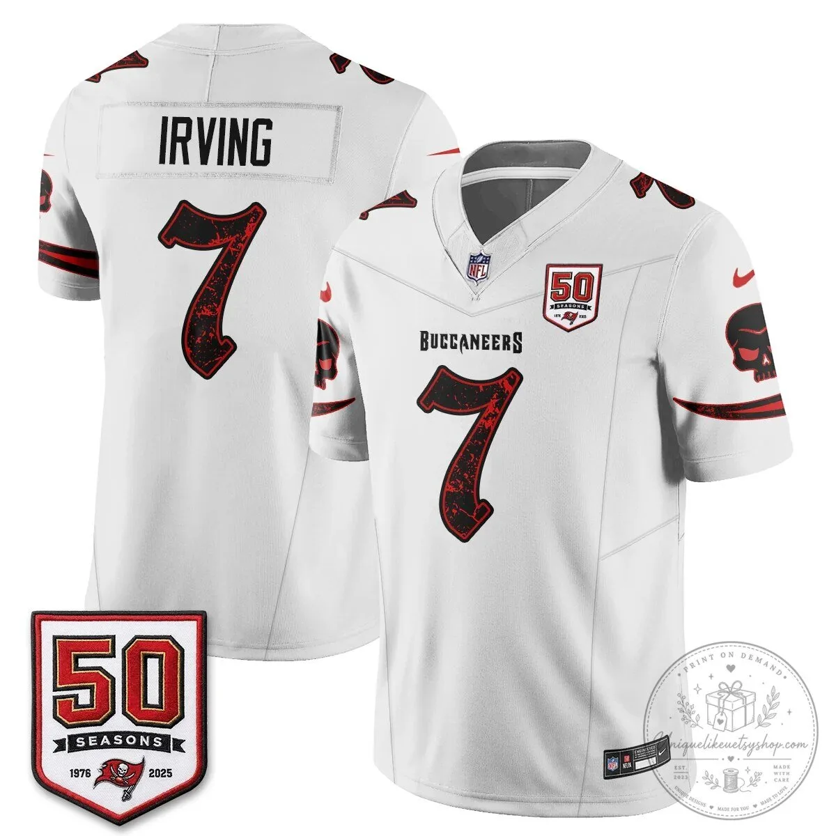 Tampa Bay Buccaneers Baker Mayfield Black 50 Seasons Edition Vapor Football Jersey 67 Tampa Bay Buccaneers Baker Mayfield Black 50 Seasons Edition Vapor Football Jersey