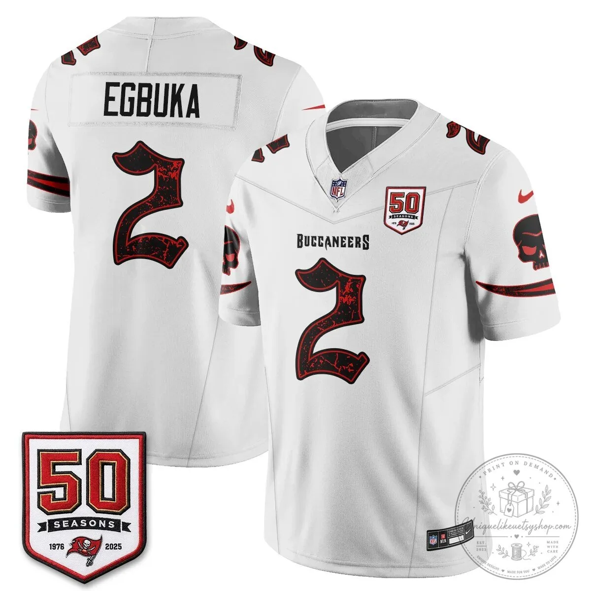 Tampa Bay Buccaneers Baker Mayfield Black 50 Seasons Edition Vapor Football Jersey 68 Tampa Bay Buccaneers Baker Mayfield Black 50 Seasons Edition Vapor Football Jersey