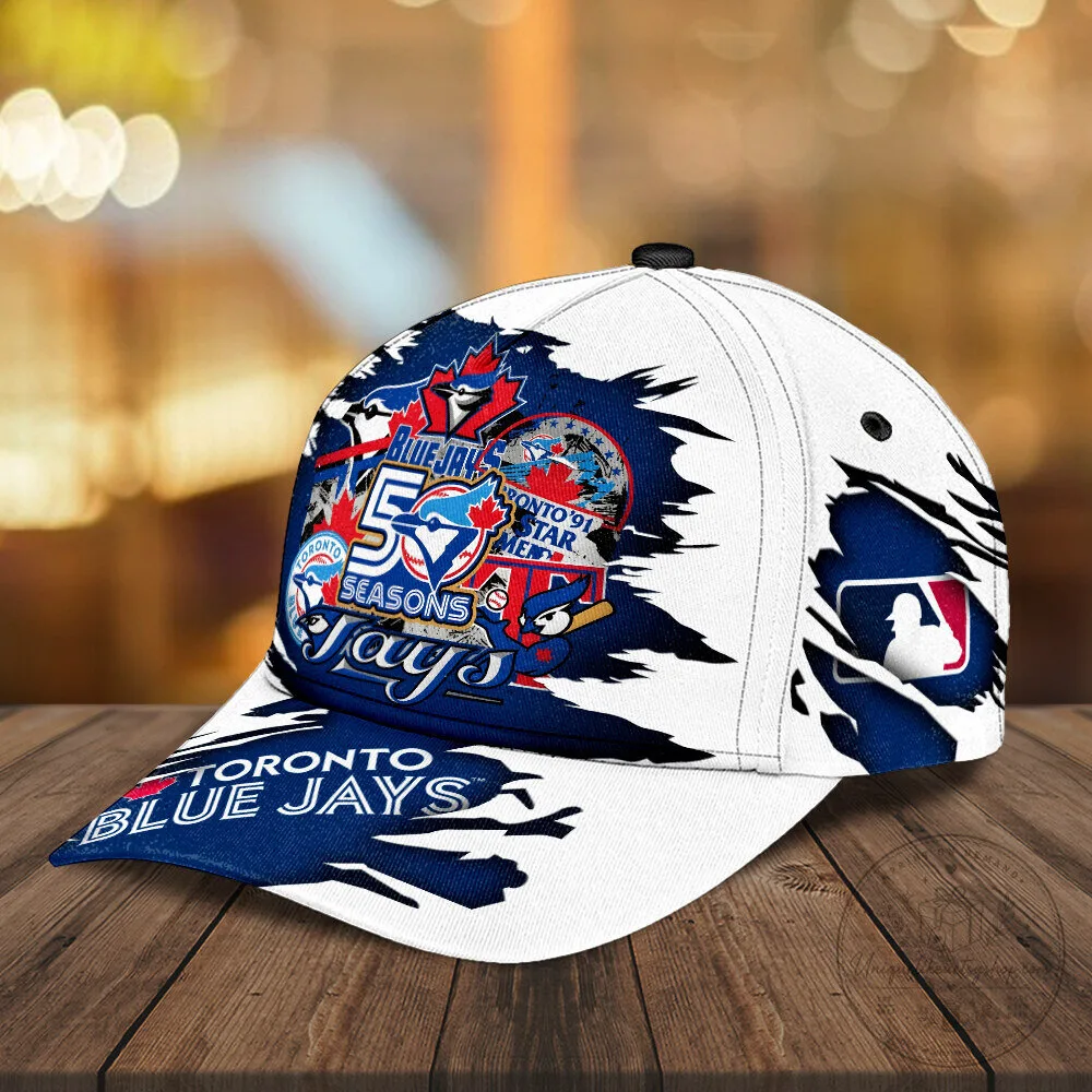 50th Anniversary Baseball Cap for Toronto Blue Jays 6 50th Anniversary Baseball Cap for Toronto Blue Jays