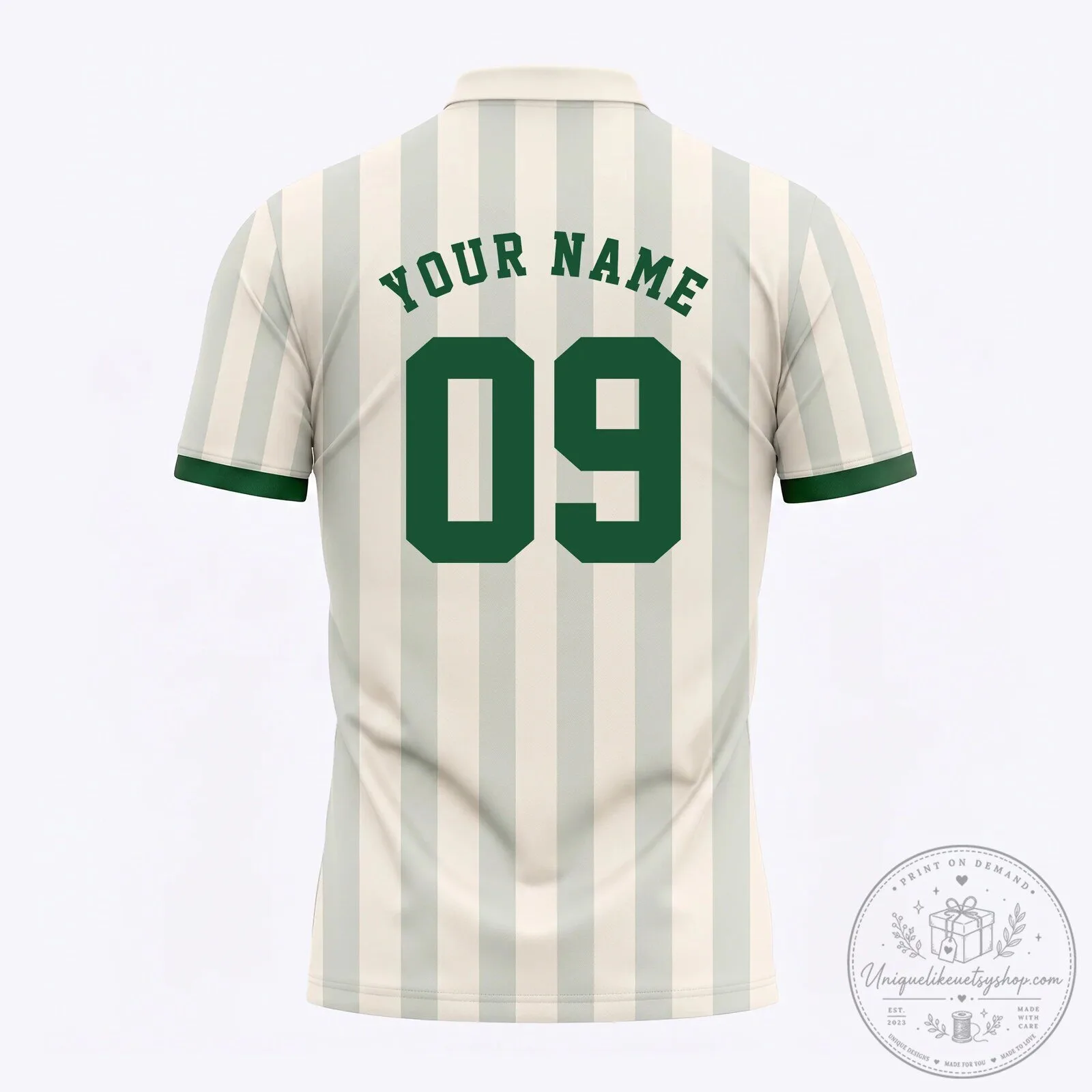 Snoopy Golf Team Green Polo Shirt - Personalized Cream Striped Golfing Top 6 Snoopy Golf Team Green Polo Shirt - Personalized Cream Striped Golfing Top
