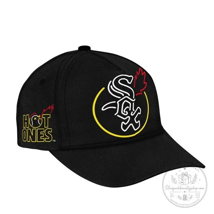 Hot Ones Chicago White Sox Baseball Logo White Graphic T-Shirt 10 Hot Ones Chicago White Sox Baseball Logo White Graphic T-Shirt