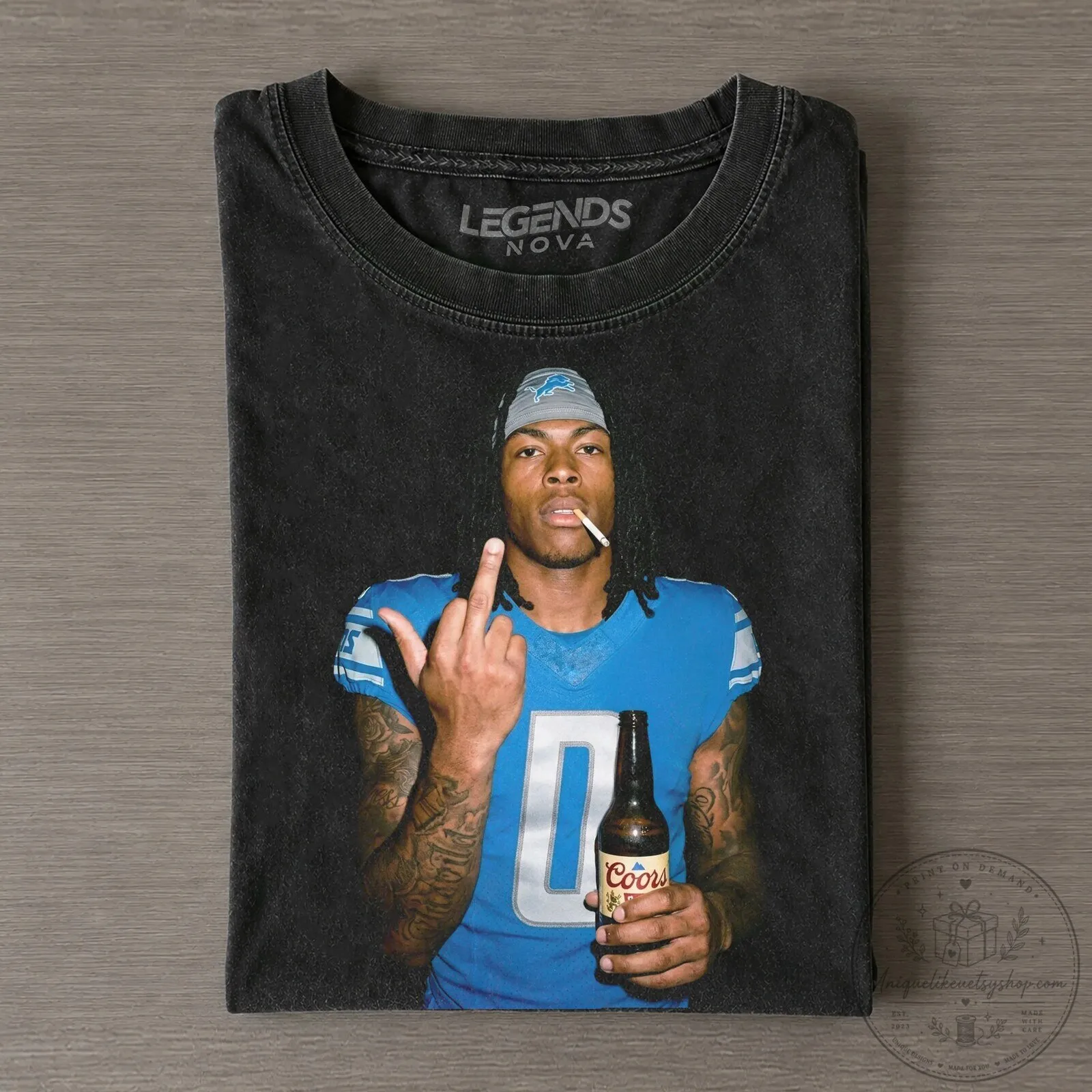 Jahmyr Gibbs Football Player Graphic T-Shirt