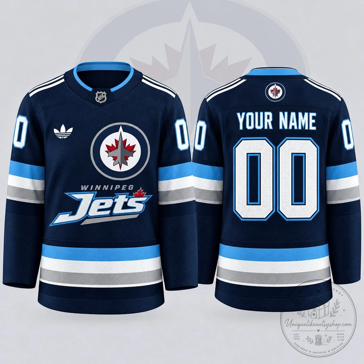 Winnipeg Jets National Hockey League Personalized Classic Hockey Jersey