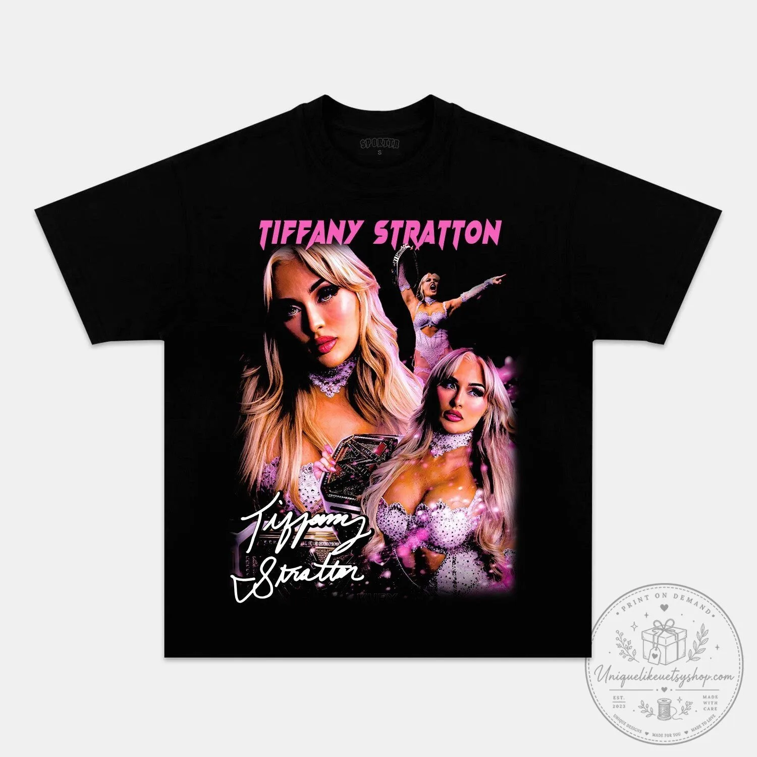 Tiffany Stratton WWE Professional Wrestler Graphic Print T-Shirt