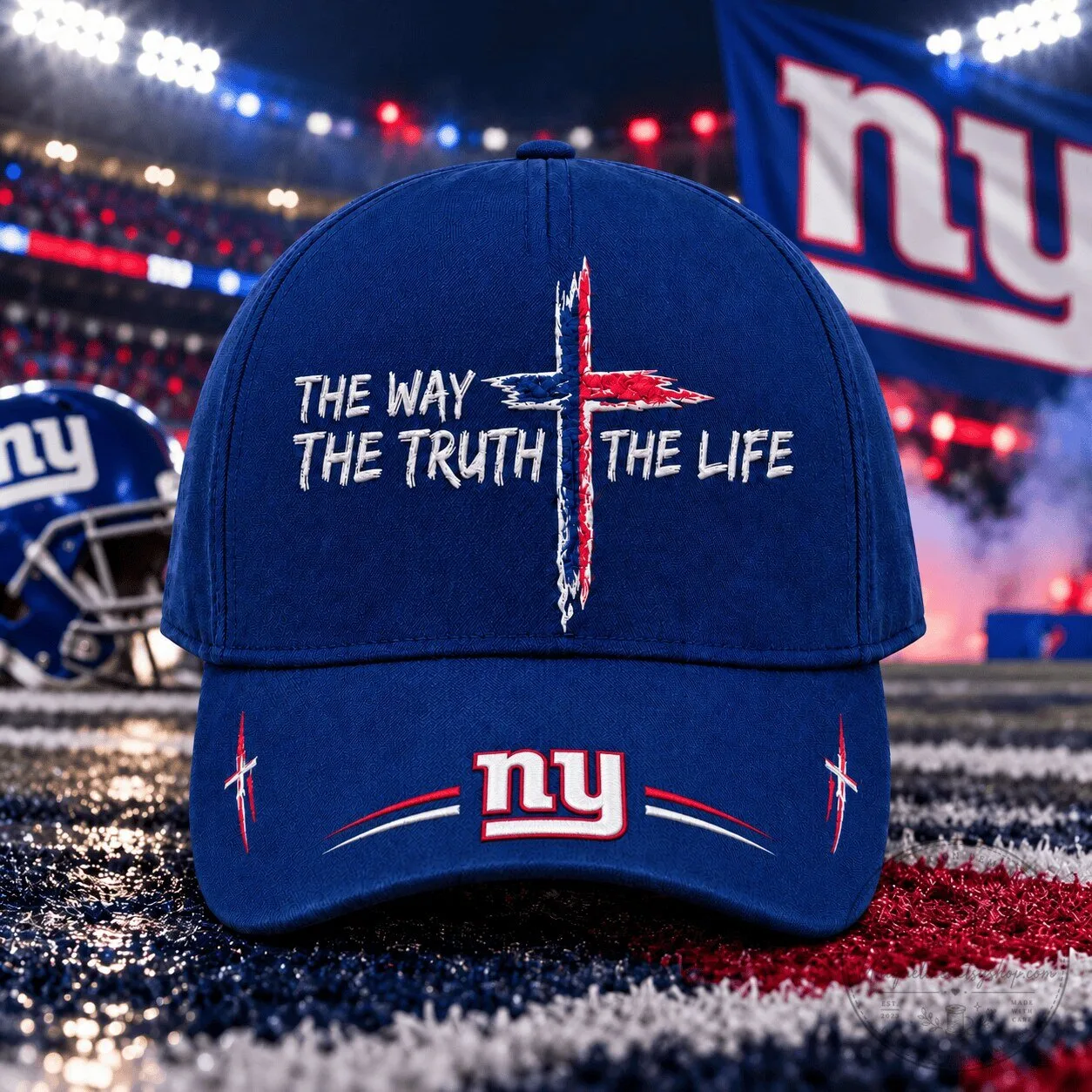 New York Giants The Way The Truth The Life Christian Faith Cap Hat