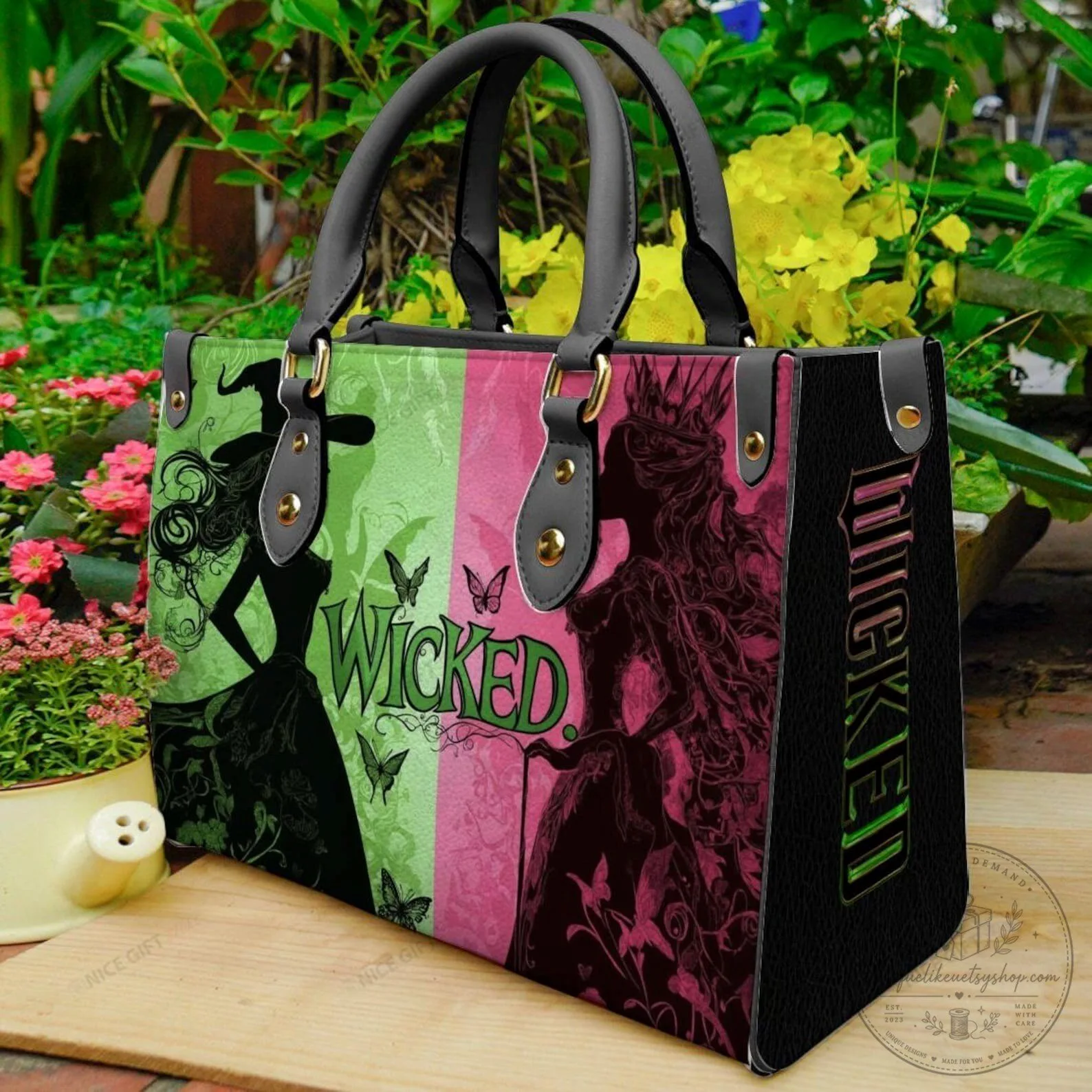Wicked Musical Elphaba Glinda Defy Gravity Handbag