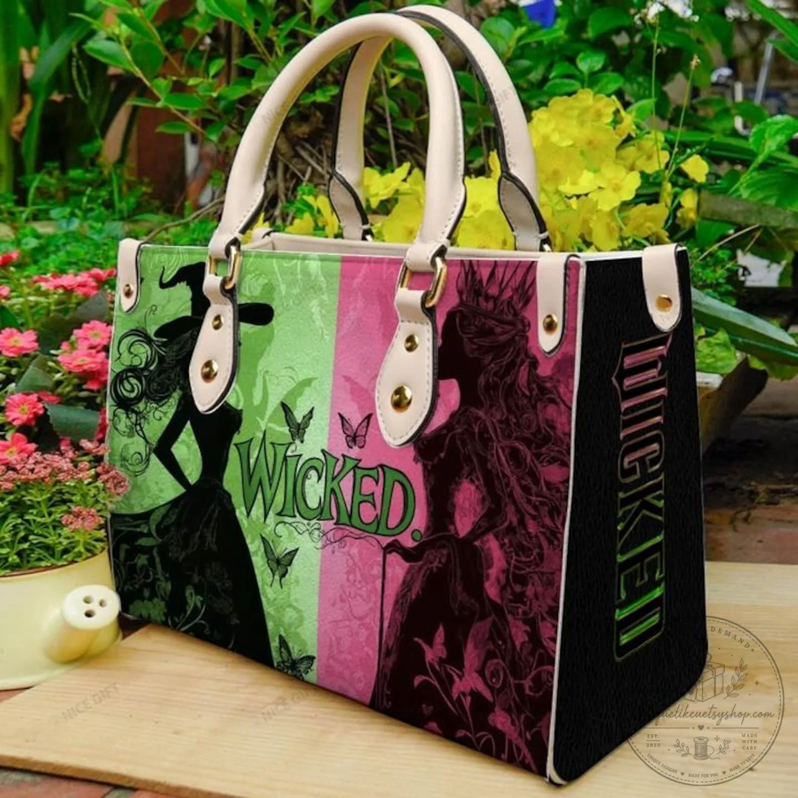 Wicked Musical Elphaba Glinda Defy Gravity Handbag 4 Wicked Musical Elphaba Glinda Defy Gravity Handbag
