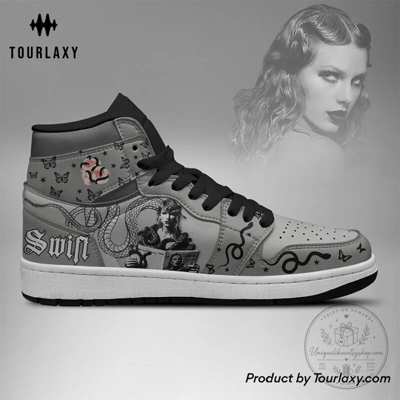 Taylor Swift Reputation Album High Top Sneakers 5 Taylor Swift Reputation Album High Top Sneakers
