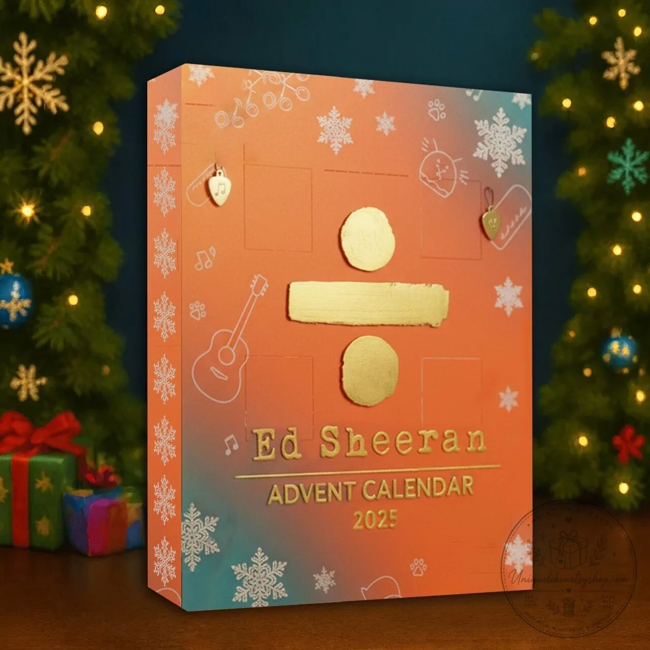Ed Sheeran Christmas Countdown Advent Calendar 2025 with 24 Ornaments 4 Ed Sheeran Christmas Countdown Advent Calendar 2025 with 24 Ornaments