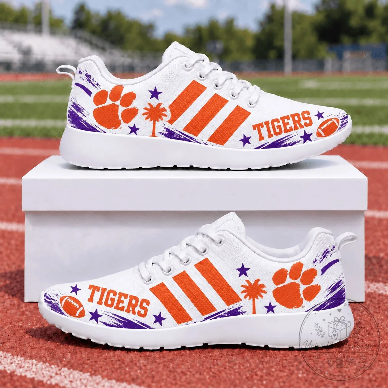 Clemson Tigers Football Team Fan Sports Sneakers
