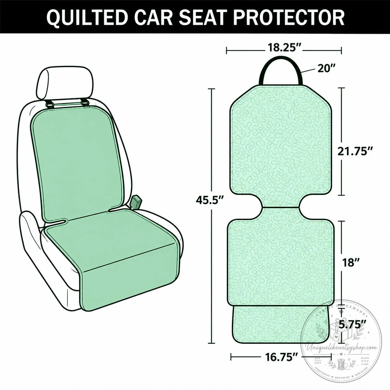 Geometric Tribal Pattern Quilted Car Seat Cover Protector 6 Geometric Tribal Pattern Quilted Car Seat Cover Protector