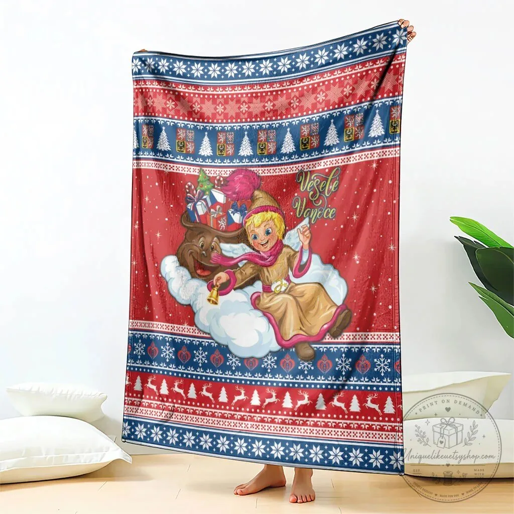 Czech Republic Jezisek Christmas Holiday Fleece Blanket 7 Czech Republic Jezisek Christmas Holiday Fleece Blanket