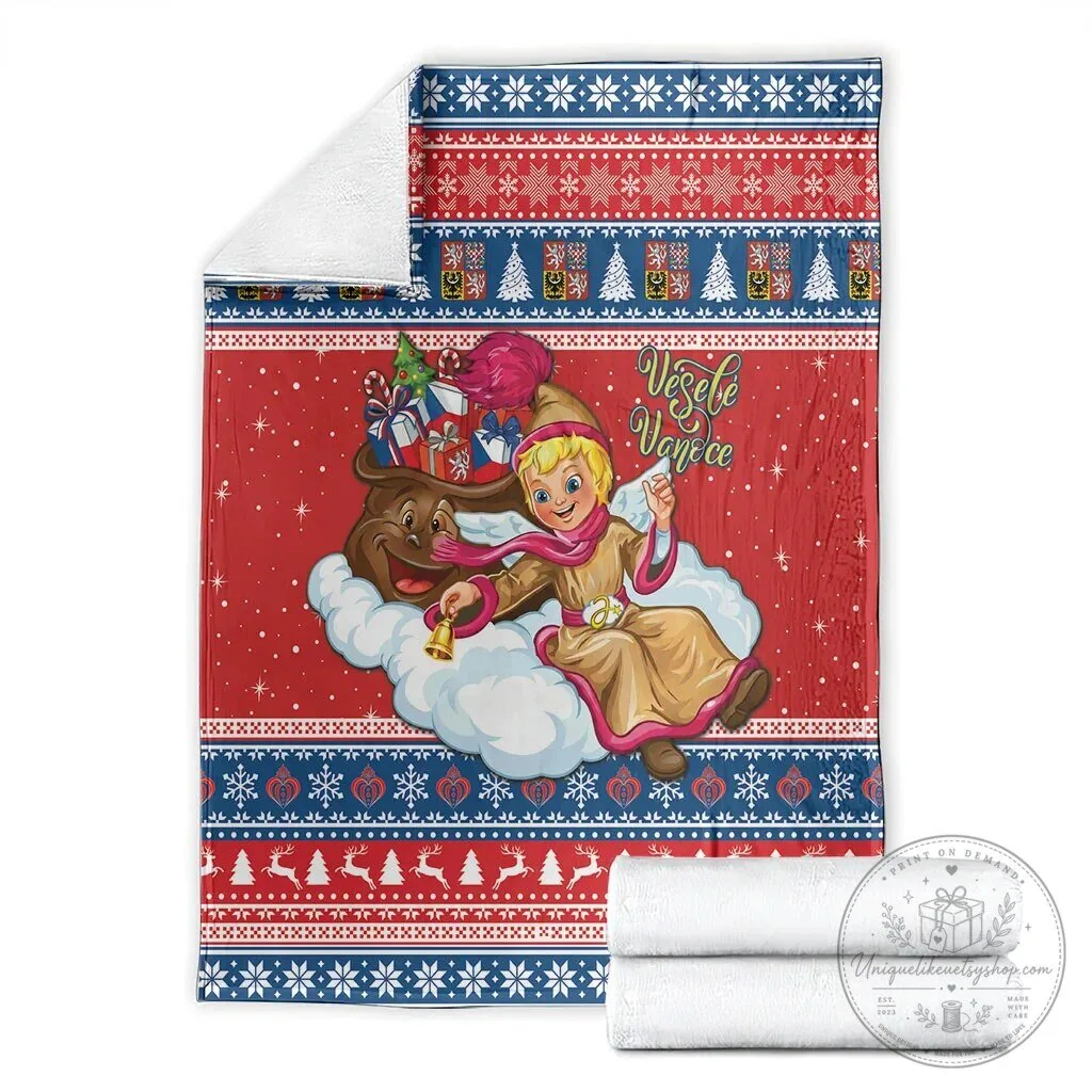 Czech Republic Jezisek Christmas Holiday Fleece Blanket 11 Czech Republic Jezisek Christmas Holiday Fleece Blanket