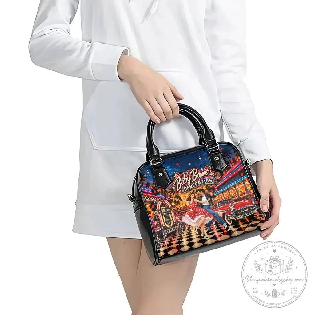 Baby Boomer Generation Vintage 1950s Rock and Roll Shoulder Handbag 11 Baby Boomer Generation Vintage 1950s Rock and Roll Shoulder Handbag