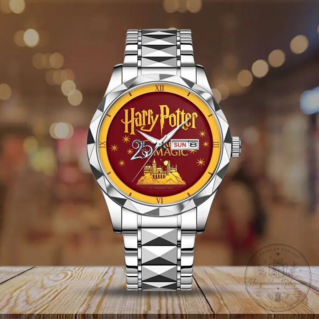 Harry Potter 25th Anniversary Years of Magic Gold Tone Quartz Watch 6 Harry Potter 25th Anniversary Years of Magic Gold Tone Quartz Watch