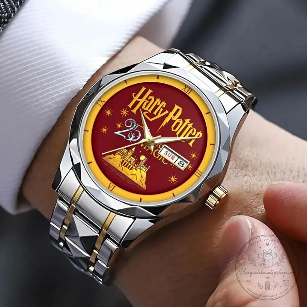 Harry Potter 25th Anniversary Years of Magic Gold Tone Quartz Watch 7 Harry Potter 25th Anniversary Years of Magic Gold Tone Quartz Watch