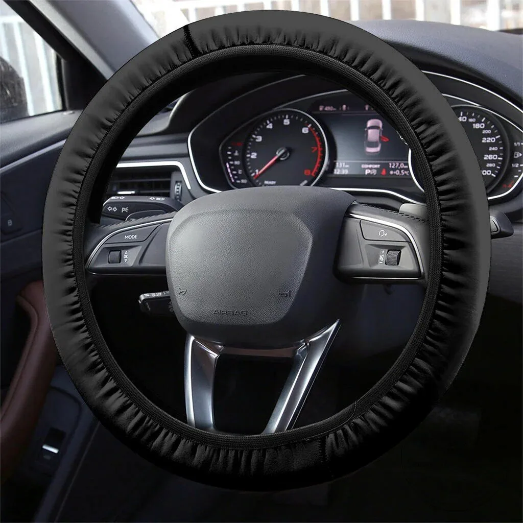 Black Universal Car Steering Wheel Cover Soft Grip Protector 3 Black Universal Car Steering Wheel Cover Soft Grip Protector