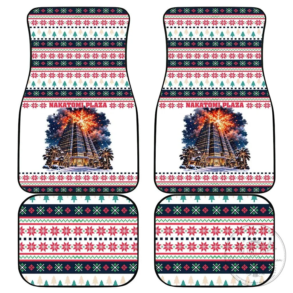 Nakatomi Plaza Christmas Explosion Car Mats Die Hard Movie Fan Gift 7 Nakatomi Plaza Christmas Explosion Car Mats Die Hard Movie Fan Gift