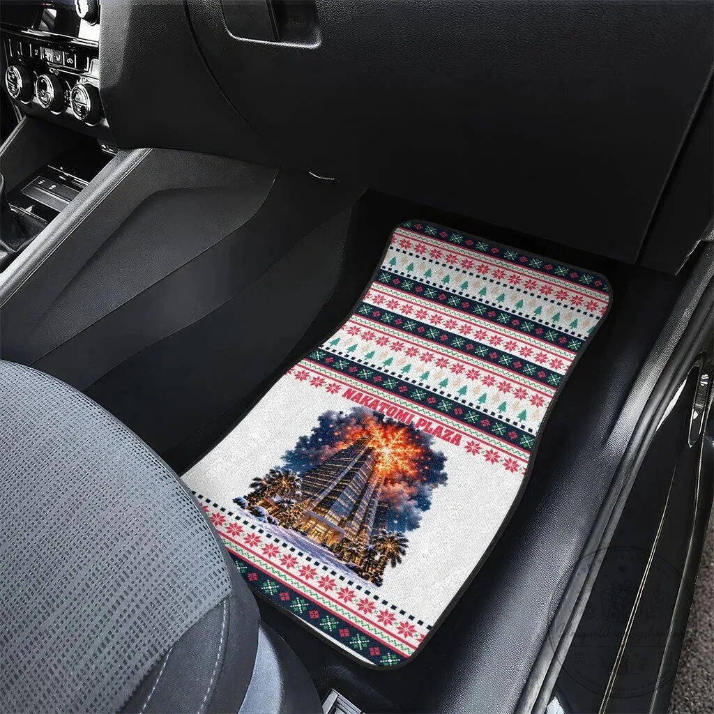Nakatomi Plaza Christmas Explosion Car Mats Die Hard Movie Fan Gift 10 Nakatomi Plaza Christmas Explosion Car Mats Die Hard Movie Fan Gift