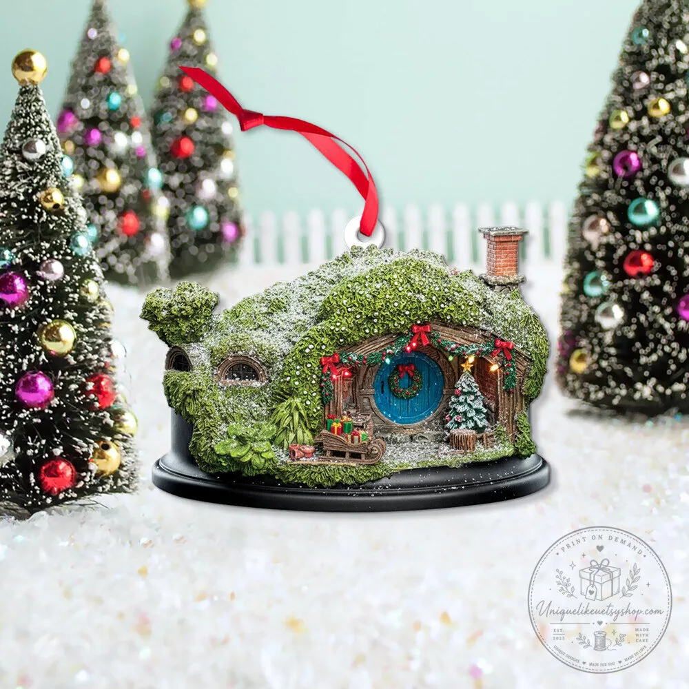 Lord of the Rings Hobbit Hole Christmas Tree Ornament Festive Holiday Decor 8 Lord of the Rings Hobbit Hole Christmas Tree Ornament Festive Holiday Decor