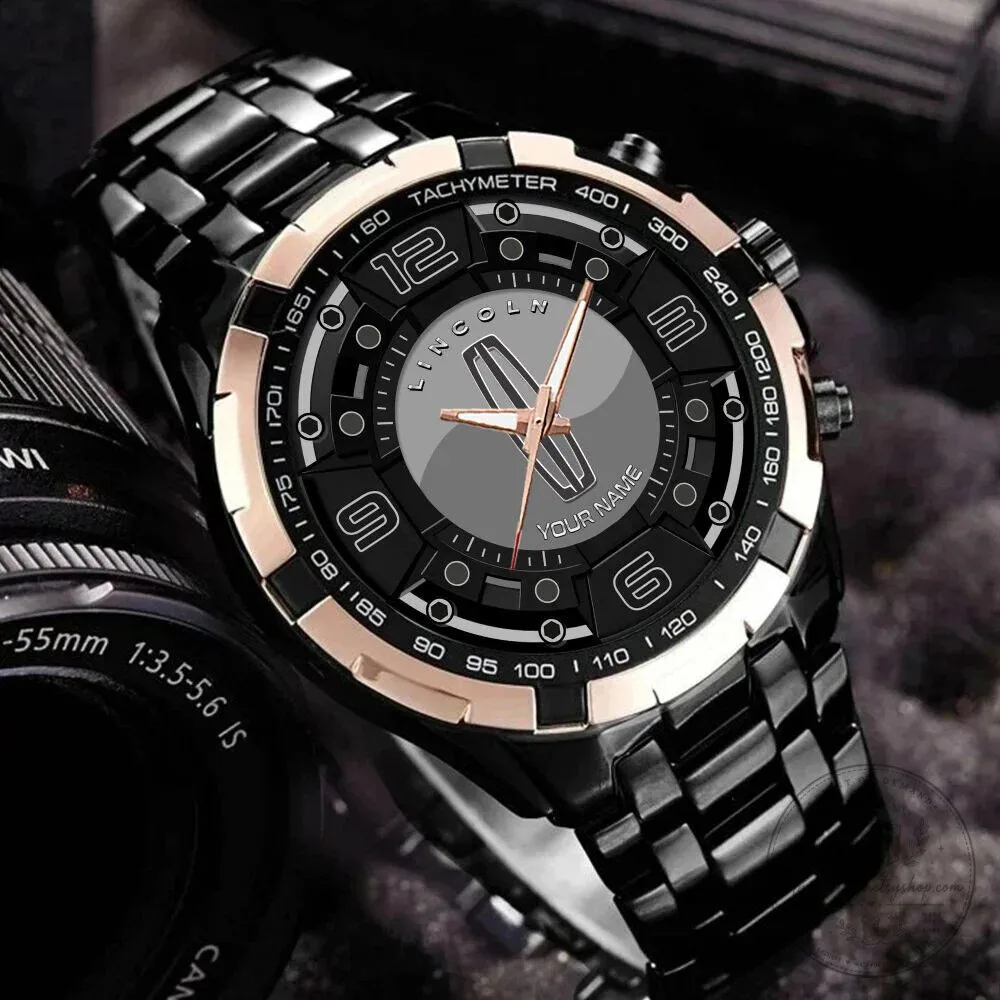Elegant Fashion Design Watch by Lincoln Motor Company with Custom Name Option 8 Elegant Fashion Design Watch by Lincoln Motor Company with Custom Name Option