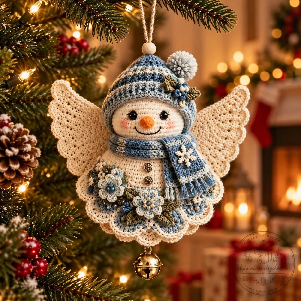 DIY Crochet Christmas Angel Ornament Kit Handmade Holiday Tree Decoration 17 DIY Crochet Christmas Angel Ornament Kit Handmade Holiday Tree Decoration