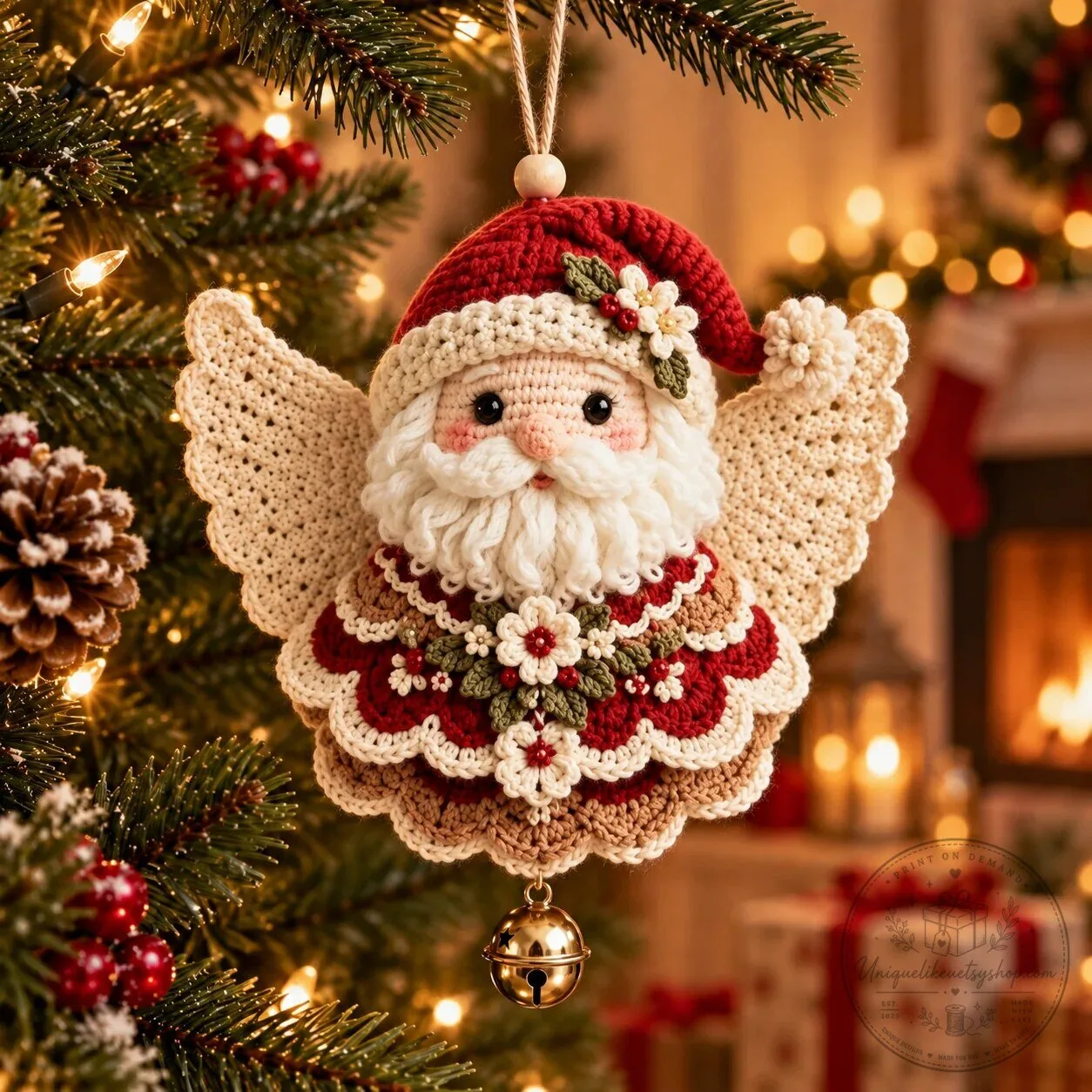 DIY Crochet Christmas Angel Ornament Kit Handmade Holiday Tree Decoration 18 DIY Crochet Christmas Angel Ornament Kit Handmade Holiday Tree Decoration