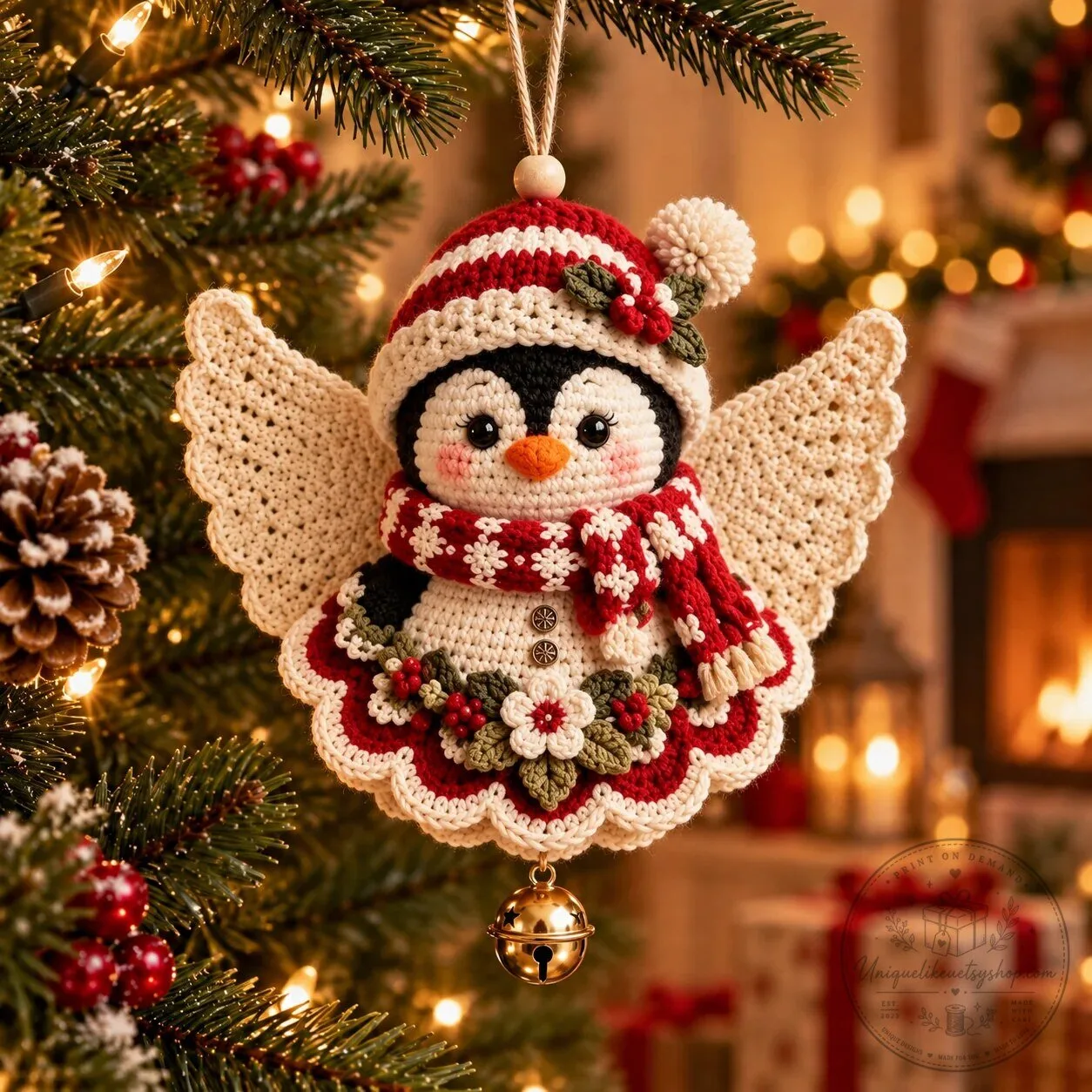DIY Crochet Christmas Angel Ornament Kit Handmade Holiday Tree Decoration 19 DIY Crochet Christmas Angel Ornament Kit Handmade Holiday Tree Decoration