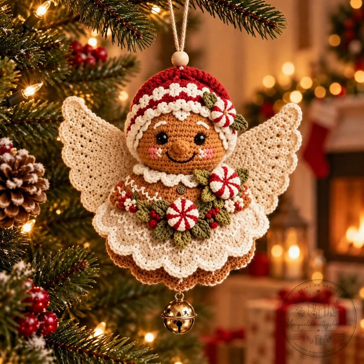 DIY Crochet Christmas Angel Ornament Kit Handmade Holiday Tree Decoration 21 DIY Crochet Christmas Angel Ornament Kit Handmade Holiday Tree Decoration