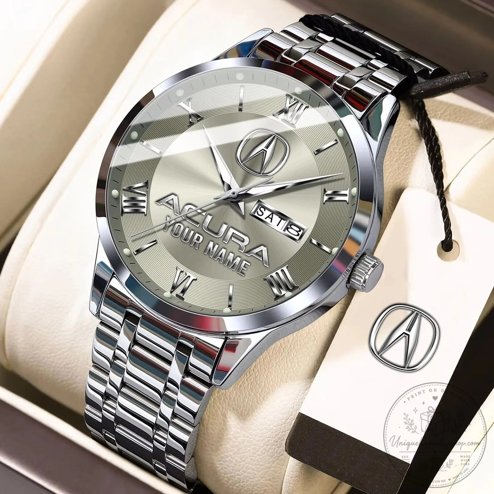 Acura Custom Name Elegant Fashion Design Watch
