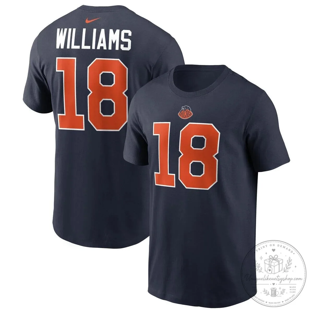 Caleb Williams Chicago Bears Football Team Number 18 Fan T-Shirt