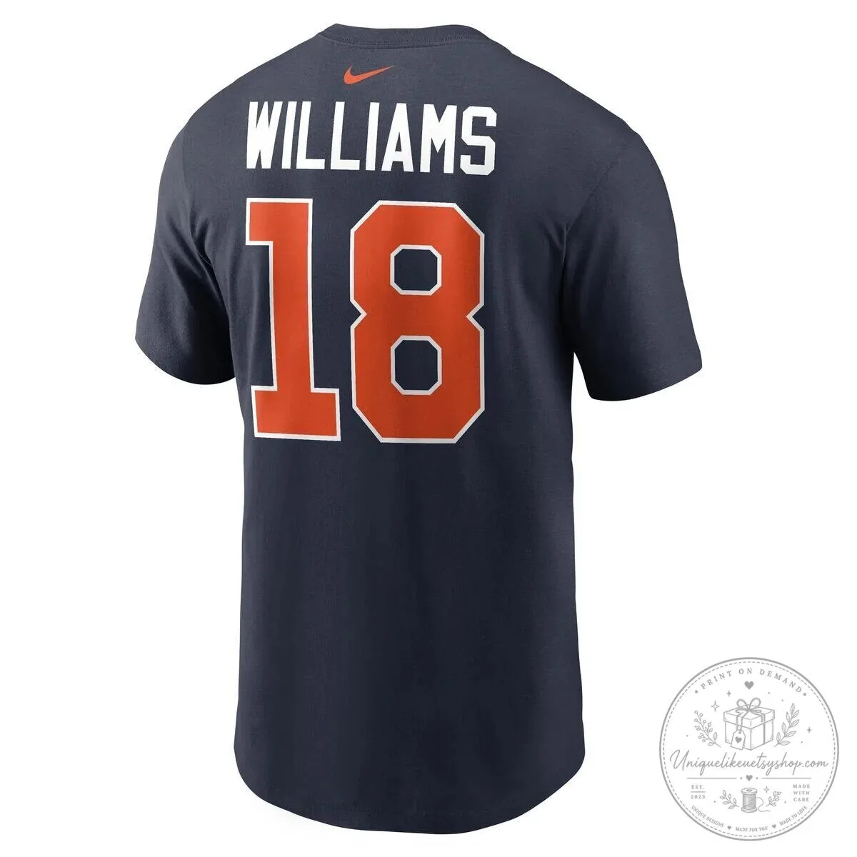 Caleb Williams Chicago Bears Football Team Number 18 Fan T-Shirt 4 Caleb Williams Chicago Bears Football Team Number 18 Fan T-Shirt