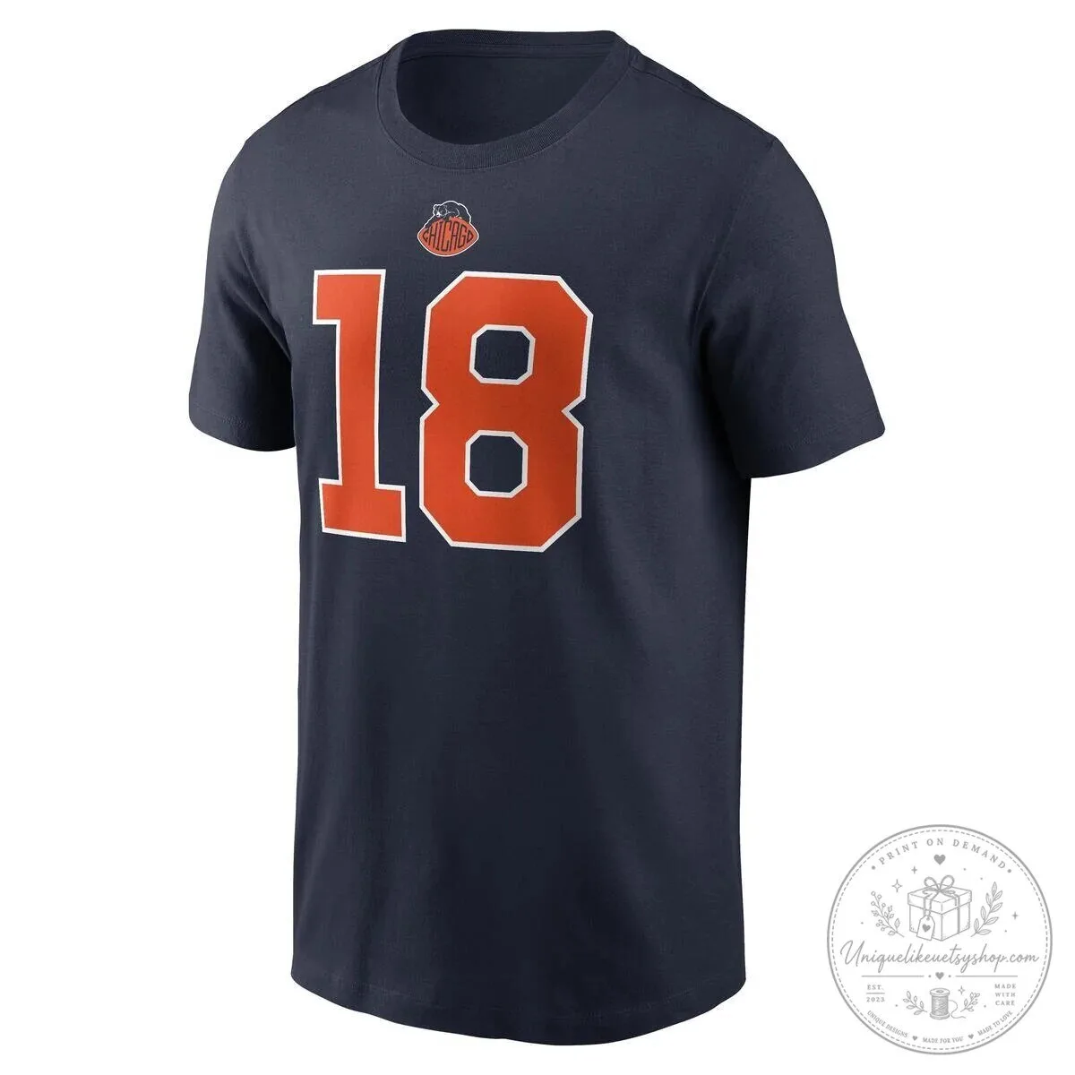 Caleb Williams Chicago Bears Football Team Number 18 Fan T-Shirt 5 Caleb Williams Chicago Bears Football Team Number 18 Fan T-Shirt