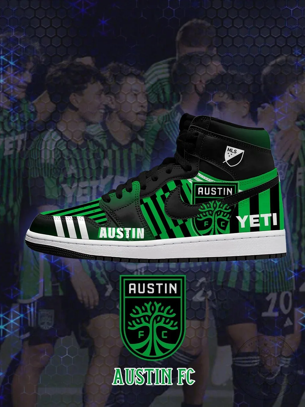 Austin FC Major League Soccer High Top Sneakers 1 Austin FC Major League Soccer High Top Sneakers
