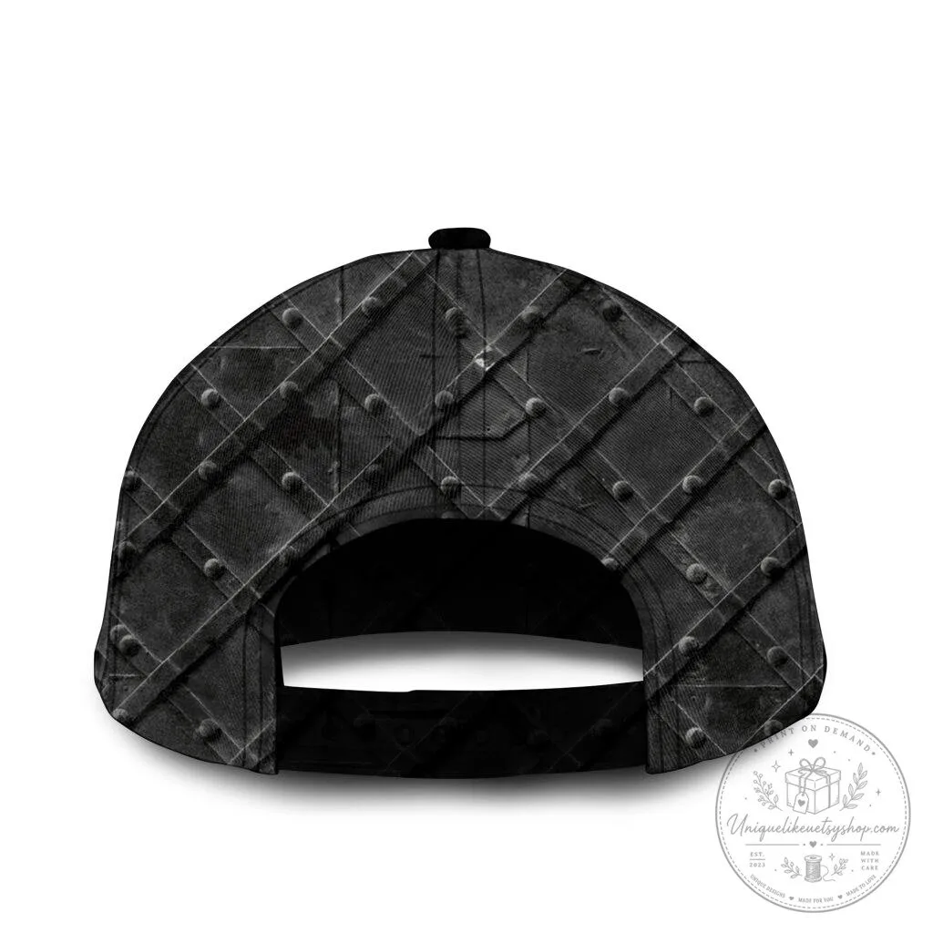 Edmonton Oilers Personalized Name Black Metal Design Classic Cap Hat 7 Edmonton Oilers Personalized Name Black Metal Design Classic Cap Hat